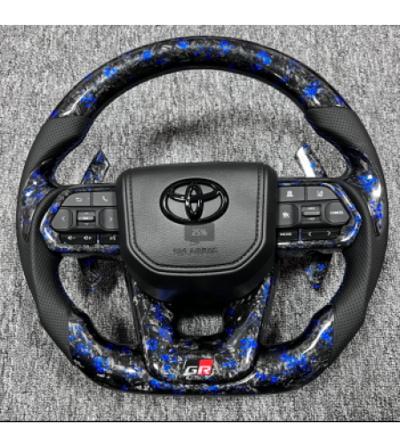 Toyota GR спортен волан blue forged карбон кожа GR Yaris Corolla