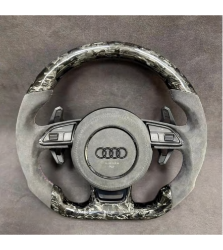 Audi S-Line спортен волан – A3, A4, A5, Q3, Q5 (2017–2023) – Alcantara