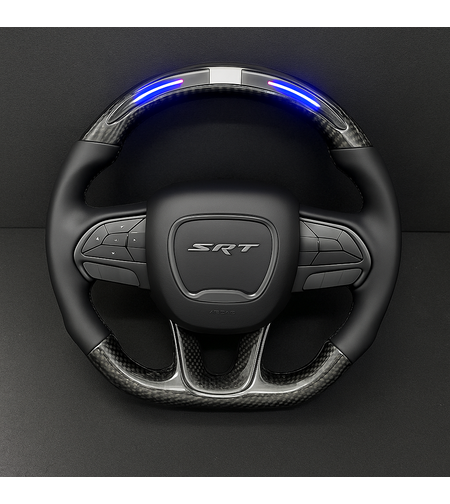 Карбонов спортен волан SRT с LED за Dodge Charger / Challenger