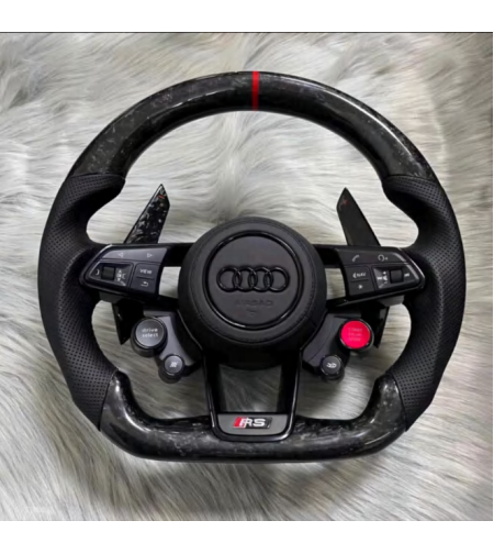 Audi RS спортен волан – A4, A5, A6, A7, Q5, Q7, Q8 (2019–2024) карбон