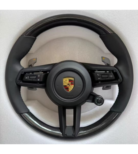 Porsche спортен карбонов волан с мултифункции и Drive Mode селектор