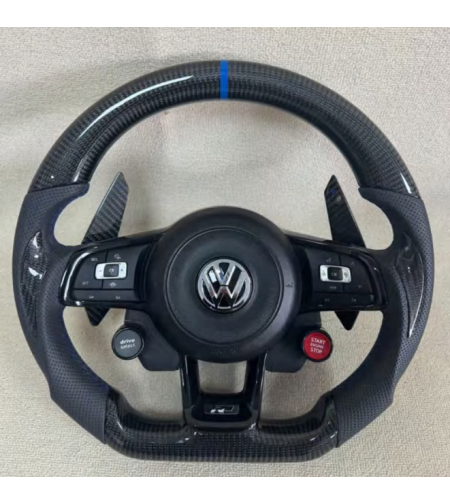 VW R Line спортен карбонов волан с бутони Drive Select и Start-Stop