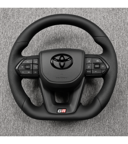 Toyota GR спортен волан изцяло черен кожа Yaris Corolla