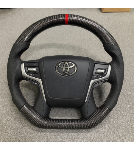 Toyota спортен карбонов волан с червен маркер