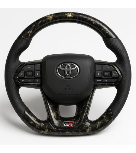 Toyota GR спортен волан forged карбон жълти акценти Yaris Corolla