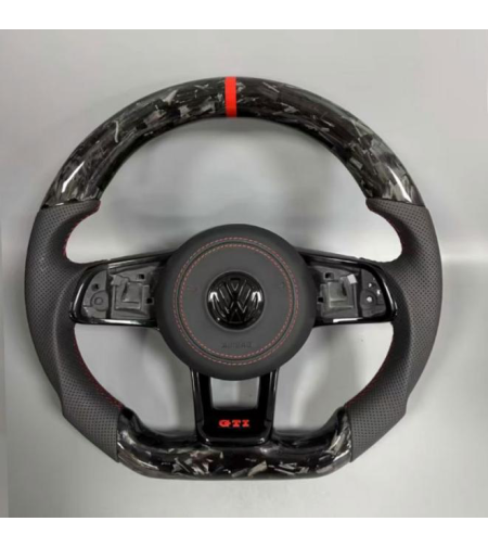 VW GTI спортен волан – forged карбон и кожа