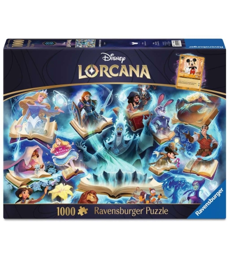 PRE-ORDER: Disney Lorcana -  Пъзел Glimmers of the Realm: Sapphire (1000 части)