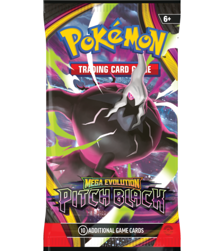 PRE-ORDER: Pokemon TCG: Mega Evolution Pitch Black Бустер (10 карти)