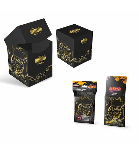 Naruto Mythos TCG - Gold Naruto (100 протектора + кутия за карти)