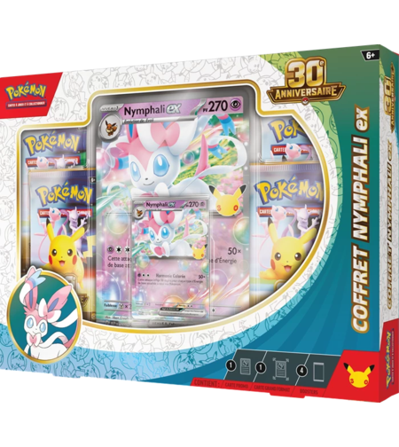 Pokemon TCG 30th Celebration - Sylveon ex Box (ФРЕНСКИ ЕЗИК)