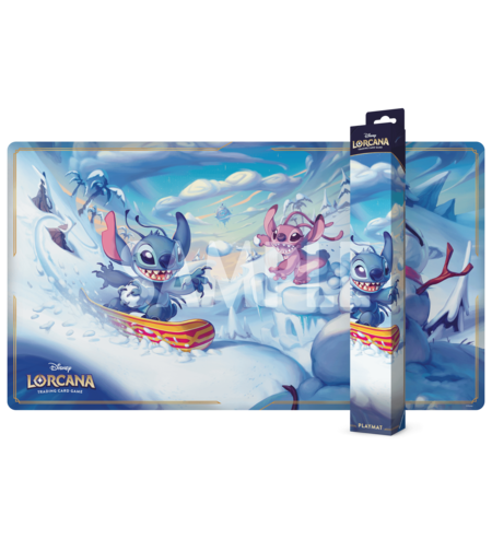 PRE-ORDER: Disney Lorcana TCG - Stitch and Angel in Winterspell Playmat (подложка за игра)