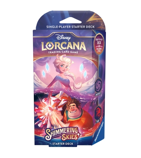 Disney Lorcana TCG: Стартово тесте за игра - Shimmering Skies - Elsa & Ralph