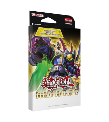 PRE-ORDER: Yu-Gi-Oh TCG - Doom of Dimensions Tuckbox (3 бустера + ексклузивен токен)