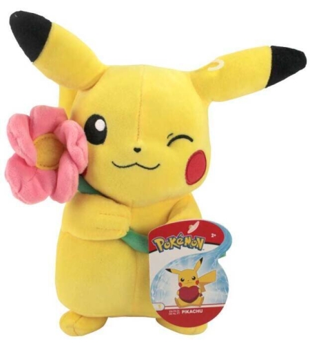 Pokemon Плюшена Играчка - Pikachu Flower 20 см.