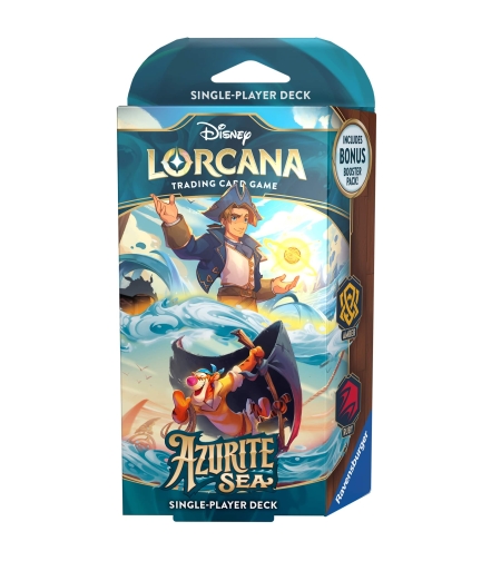 Disney Lorcana TCG: Стартово тесте за игра - Azurite Sea - Jim Hawkins & Tigger