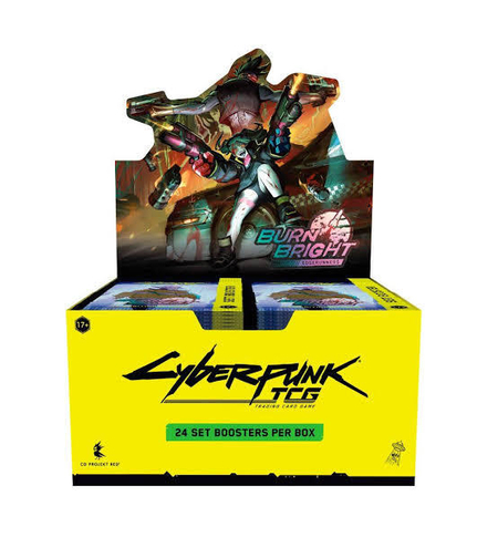 PRE-ORDER: Cyberpunk TCG – Edgerunners Burn Bright Бустер кутия (24 бустера)