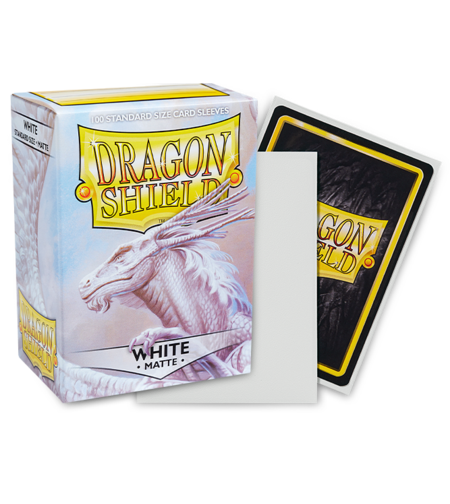 Dragon Shield - White Matte standard size (100 протектора)
