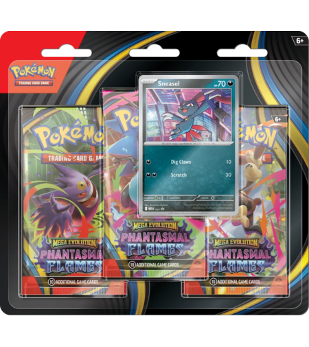 Pokemon TCG: Mega Evolution - Phantasmal Flames - 3 pack Blister (ФРЕНСКИ ЕЗИК)