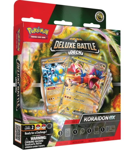 Pokemon TCG: Koraidon Ex Deluxe тесте за игра