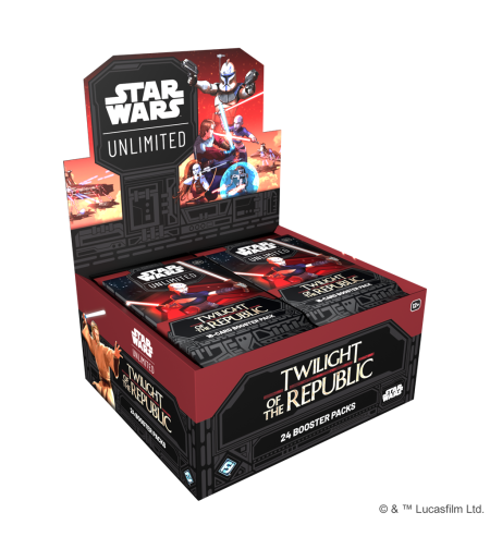 PRE-ORDER: Star Wars Unlimited TCG: Twilight of the Republic Бустер кутия (24 бустера)