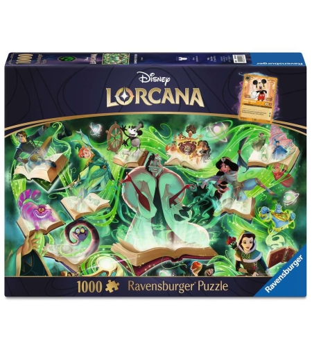 PRE-ORDER: Disney Lorcana -  Пъзел Glimmers of the Realm: Emerald (1000 части)