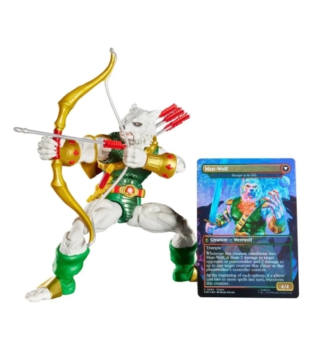 PRE-ORDER: Marvel Legends Magic: The Gathering - Man-Wolf Екшън Фигурка + фойл промо карта