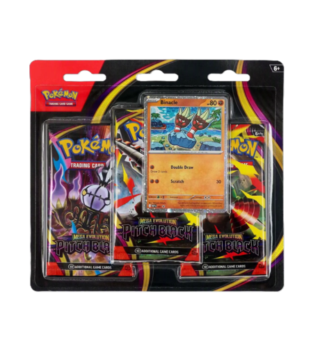 Pokemon TCG: Mega Evolution - Pitch Black - 3 pack Blister (ФРЕНСКИ ЕЗИК)