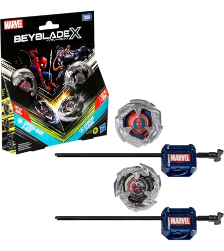 Beyblade X Marvel - Spider-Man 3-60F & Venom 3-80N Двоен Пакет