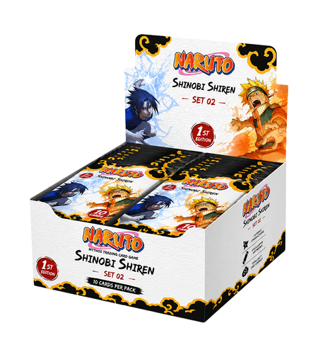 PRE-ORDER: Naruto Mythos TCG -  2nd Set - Shinobi Shiren 1st Edition Бустер кутия (24 бустера)