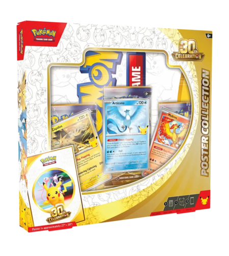 Pokemon TCG - Poster Collection 30th Celebration (ФРЕНСКИ ЕЗИК)