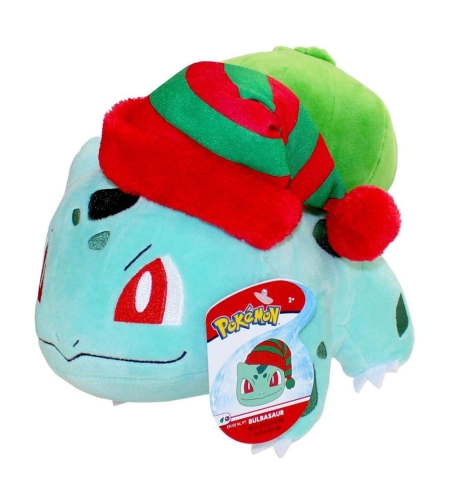 Pokemon Плюшена Играчка - Bulbasaur Christmas 20 см.