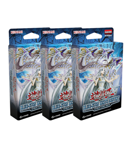 Yu-Gi-Oh TCG Structure Deck : Blue-Eyes White Destiny (3 тестета)