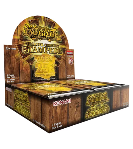 PRE-ORDER: Yu-Gi-Oh TCG Quarter Century Stampede Бустер кутия (24 бустера)