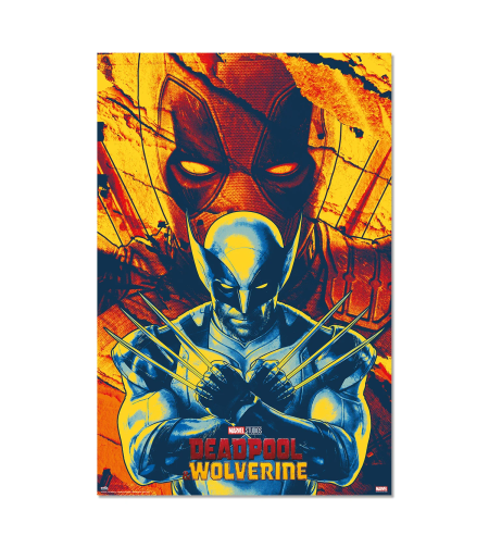 Deadpool & Wolverine Голям Плакат - Retro