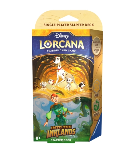 Disney Lorcana TCG: Стартово тесте за игра - Into the Inklands- Pongo & Peter Pan