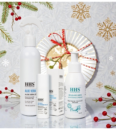 Избелващ и подхранващ комплект HHS – Алое спрей + Избелващ ролон + Избелващ крем