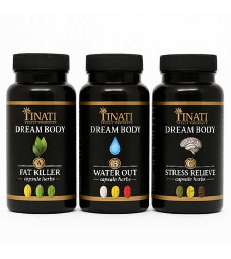 TINATI КОМПЛЕКТ DREAM BODY – FAT KILLER + WATER OUT + STRESS RELIEF