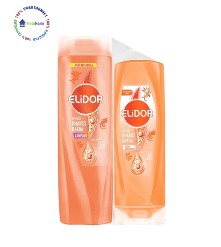Elidor Шампоан 400 мл. + балсам 200 мл. за възстановяване