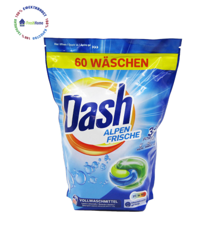 Dash ALPEN FRISCHE Vollwaschmittel 60 caps. капсули за бяло пране
