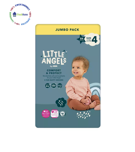 Памперси LITTLE ANGELS 4 (9-14 kg.)/ 84 бр.