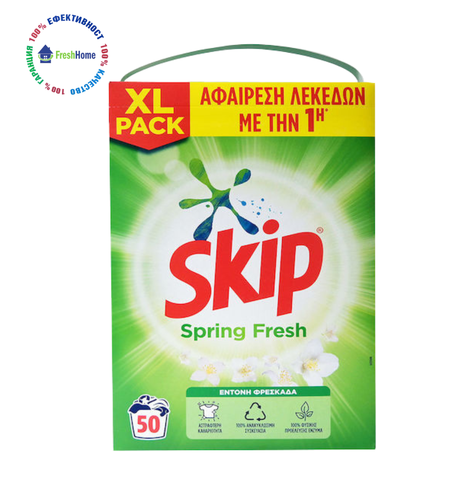 Skip Spring Fresh Универсален прах за пране – 3.250 кг / 45 пранета
