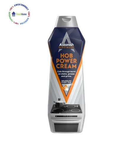Astonish SPECIALIST HOB POWER CREAM крем за почисване на керамични и стъклени повърхности 500 мл.