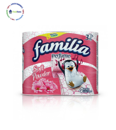 Familia 4 ролки тоалетна хартия – soft powder