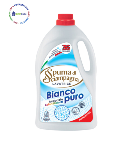 Spuma di Sciampagna Bianco puro Antigrigio colori brillanti универсален течен перилен препарат 36 пр. /1620 мл.