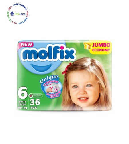 Пелени Molfix 6 (15+ кг.) – 38 бр.