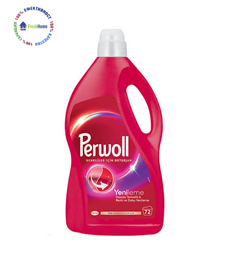 Perwoll Color течен перилен препарат за цветно пране 3.96 л / 72 пранета