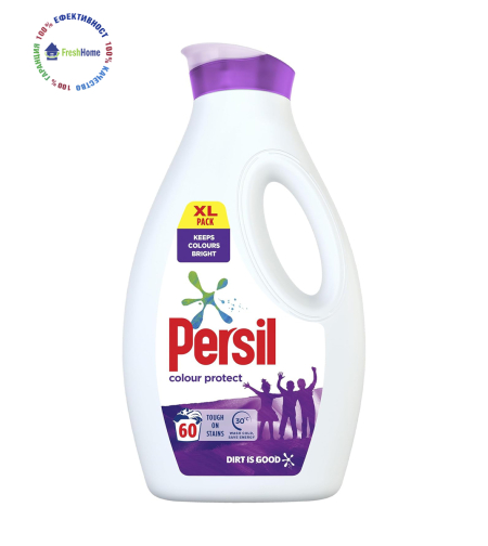 Persil Colour protect течен перилен препарат за цветни дрехи 60 пр. /1620 мл.