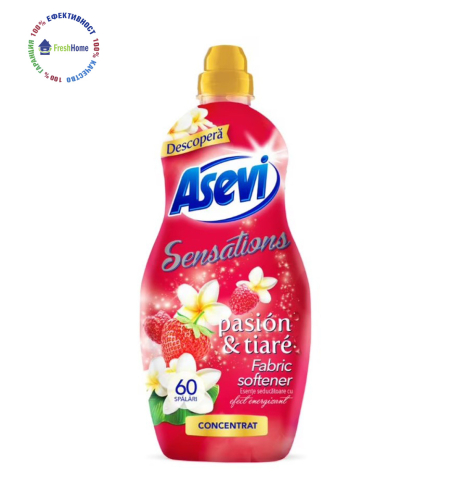 Asevi Pasion & Tiare концентриран омекотител  60 пранета / 1.500 мл.