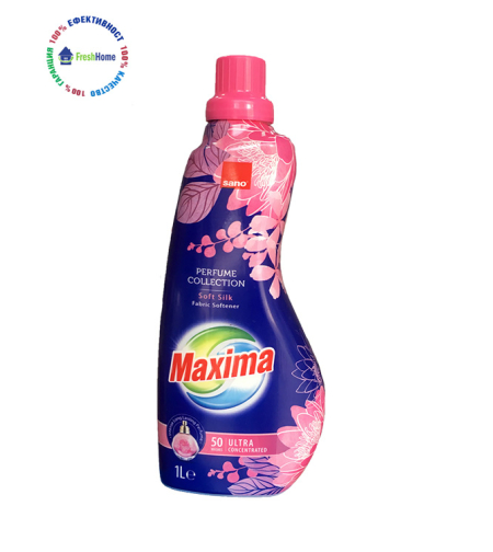 Sano Maxima „ Мека Коприна“, концентриран омекотител 50 пранета/ 1l.
