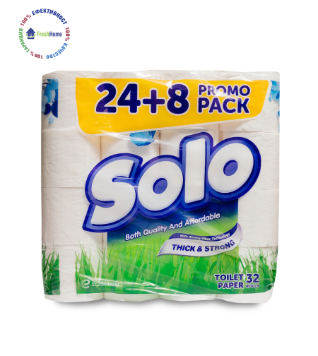 Solo 24+8 тоалетна хартия 3 пл./ 32 ролки